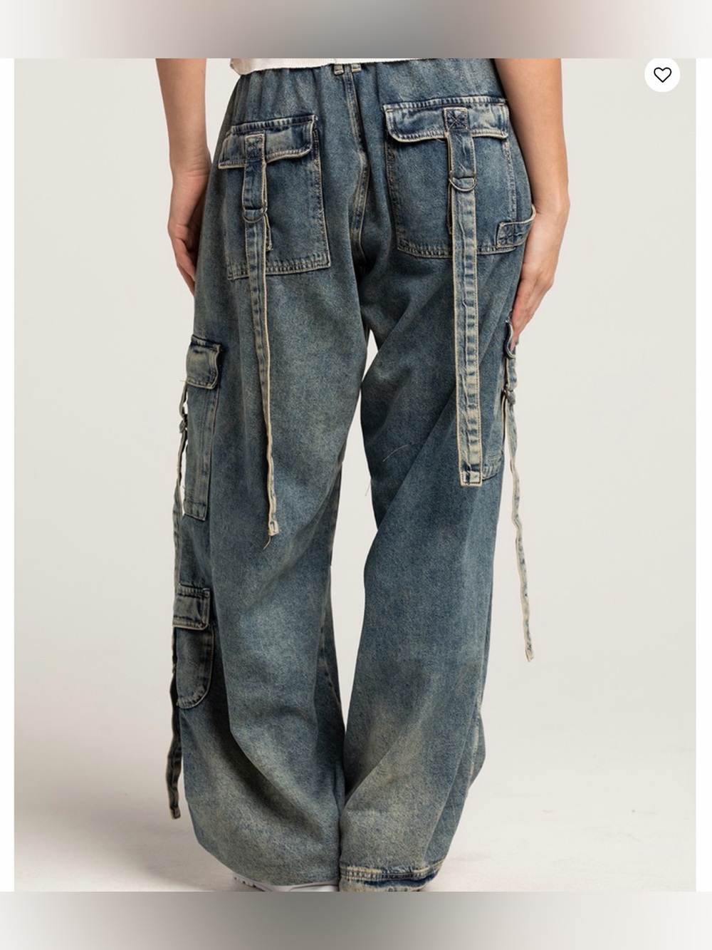BDG Urban Outfitters strappy Wide-Leg cargo jeans